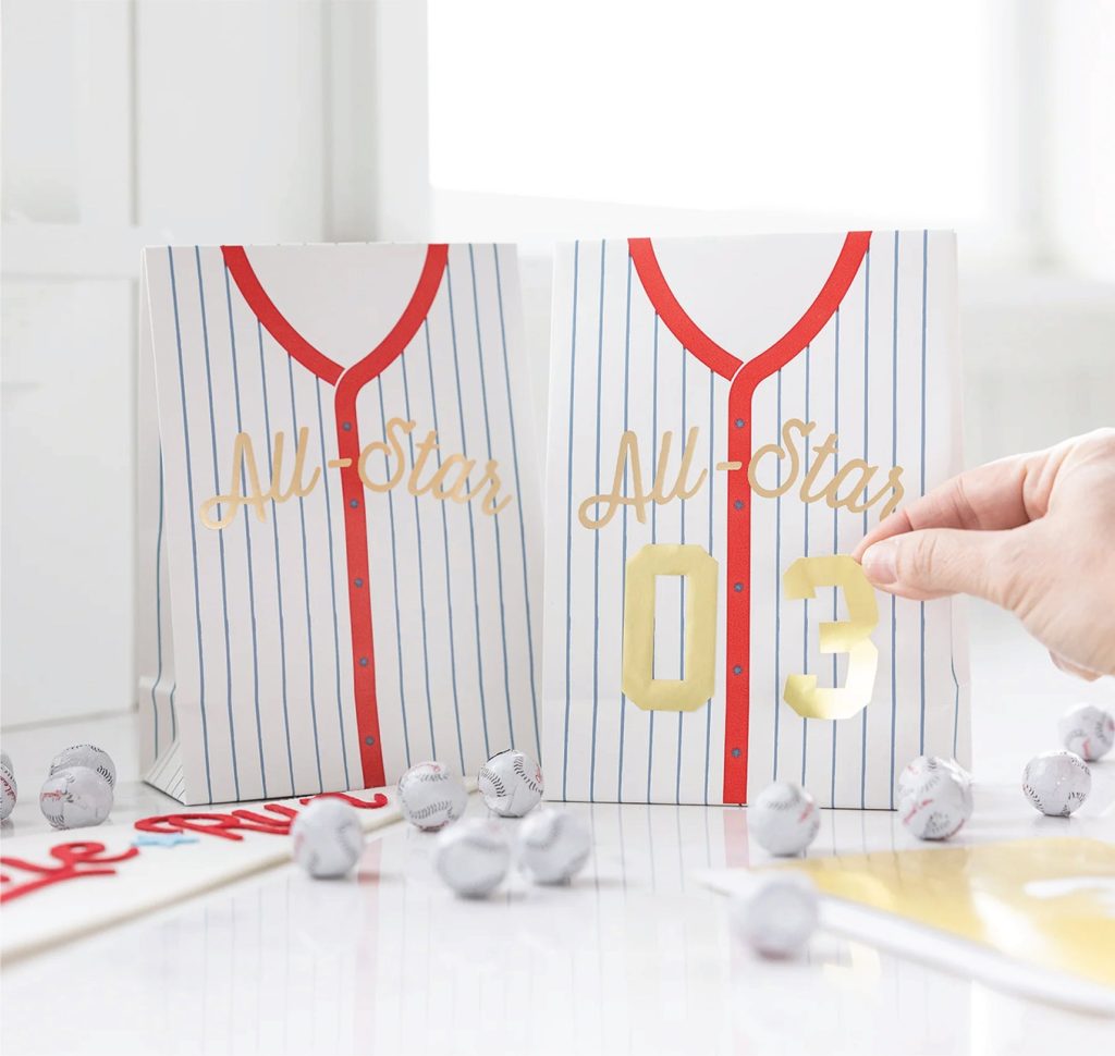 All-Star Baseball Jersey Treat Bags 8ct