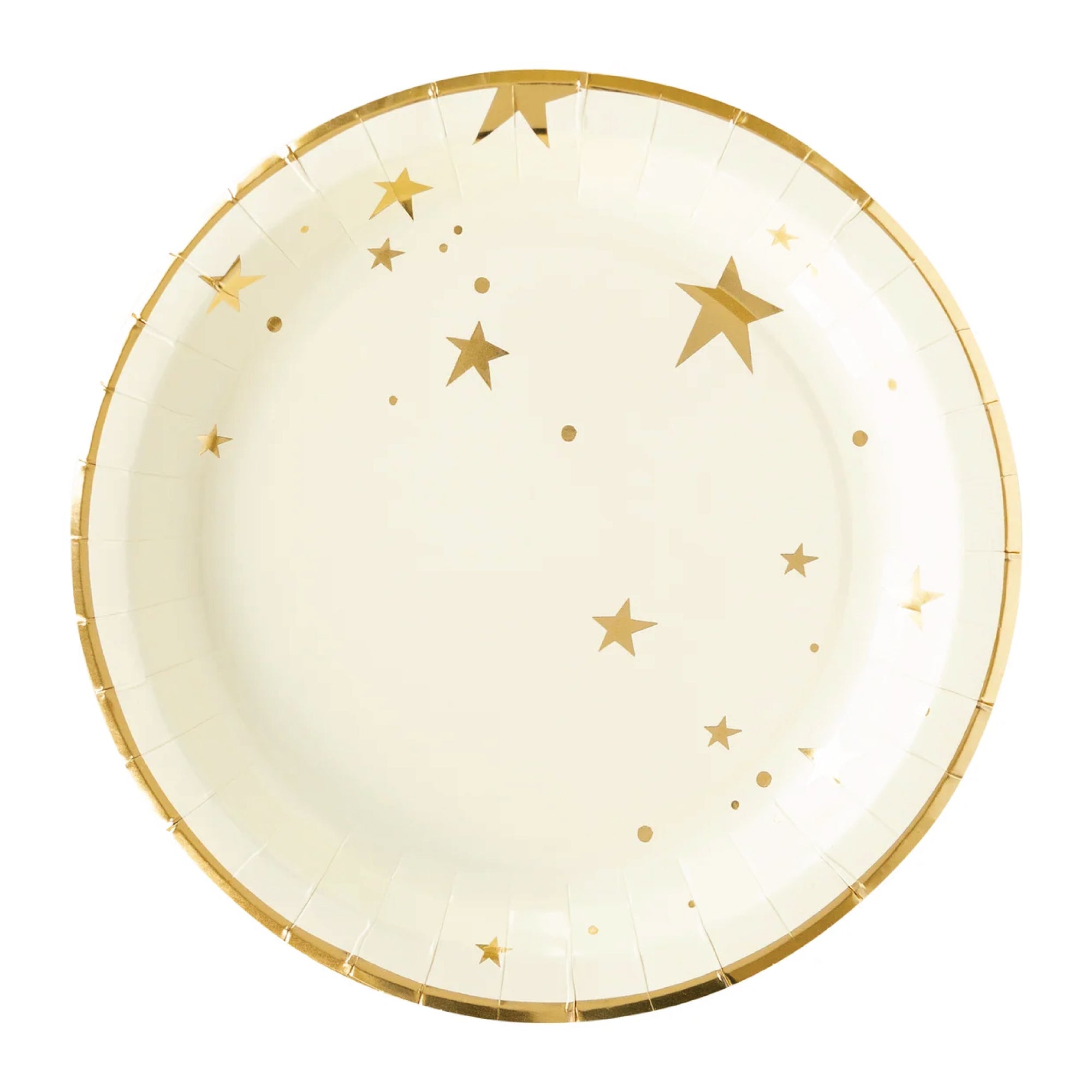 Baby Gold Star Lunch Plates 8ct