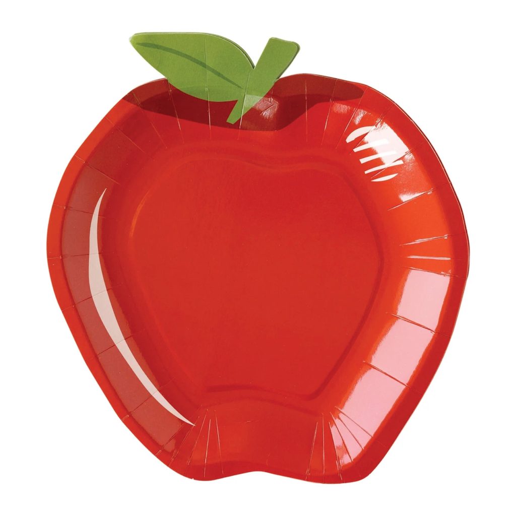 Back To School Apple Dessert Plates 8ct