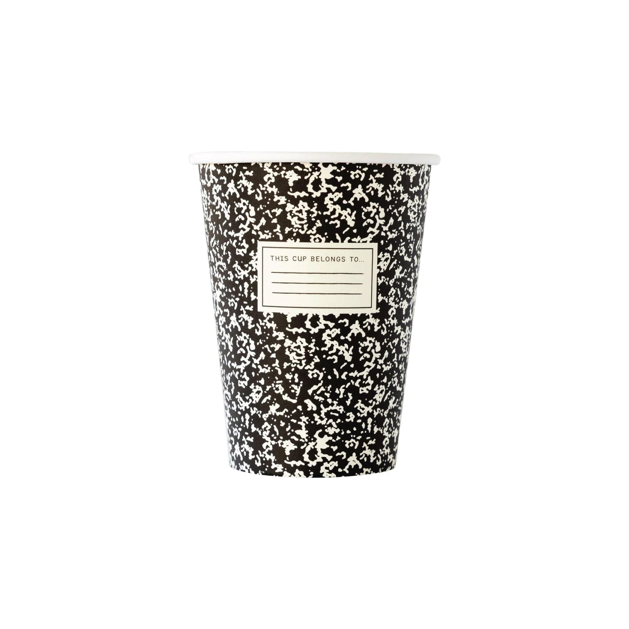 Back To School Composition Paper Cups 8ct