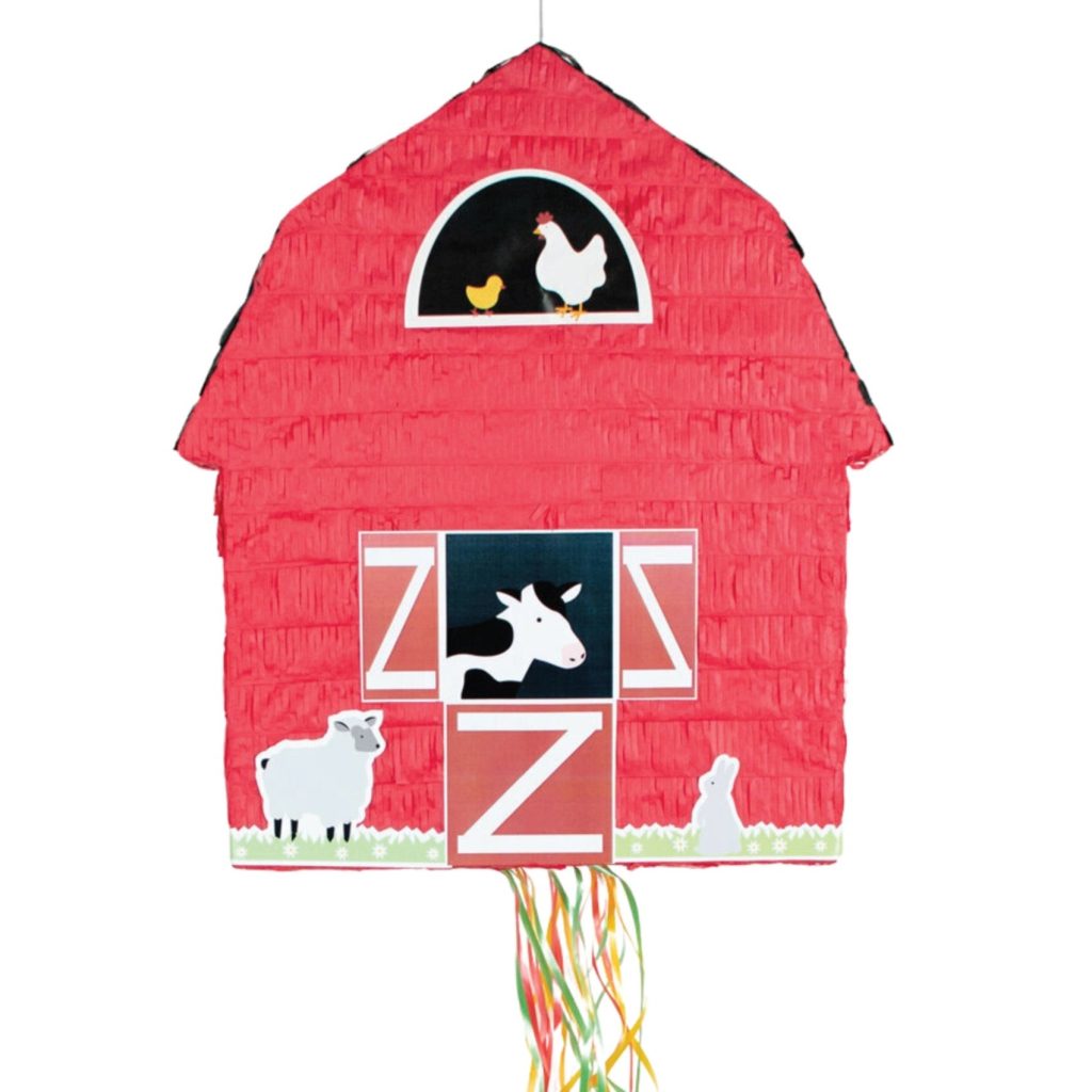 Pull String Barnyard Piñata