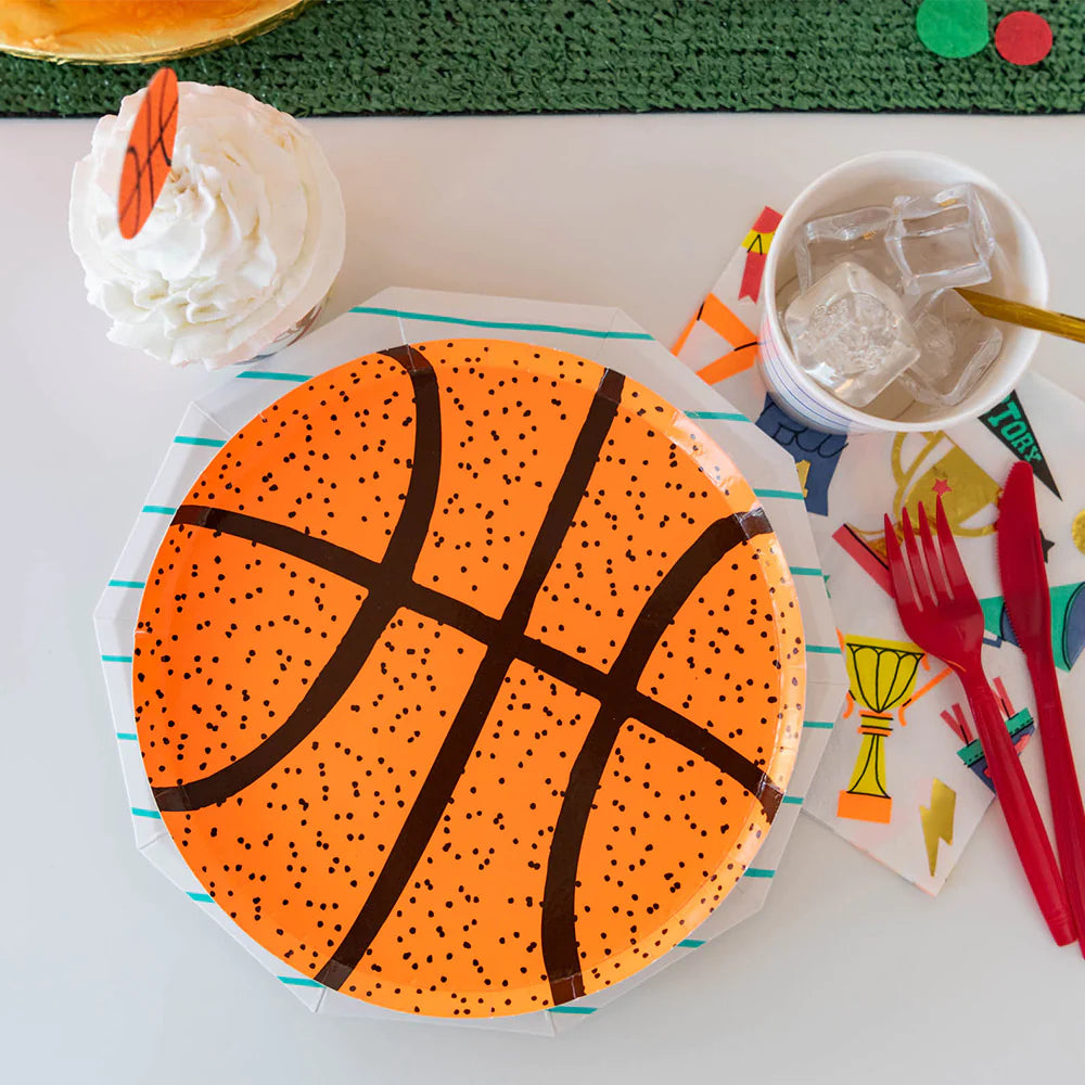 Basketball Dessert Plates 8ct