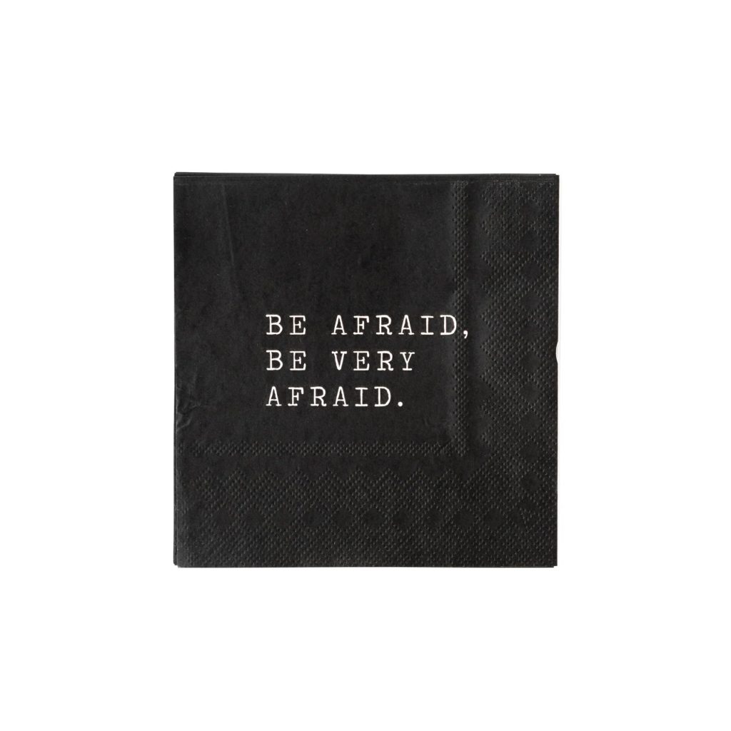 Be Afraid Dessert Napkins 24ct