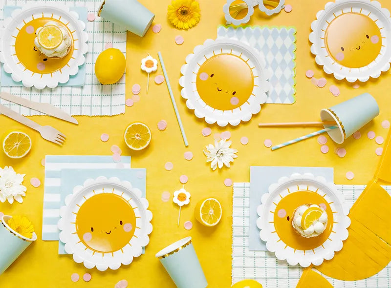 Happy Sunshine Dessert Plates 6ct