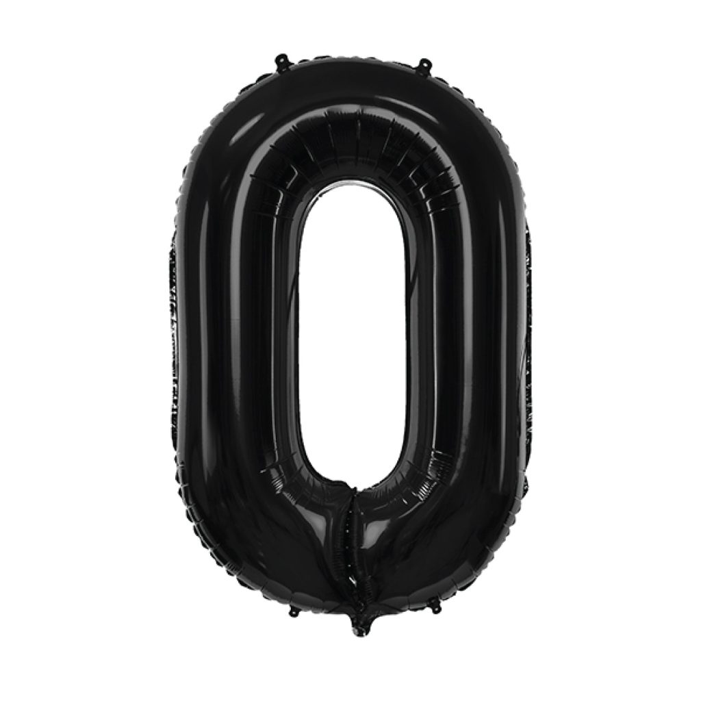 34″ Black Number Balloon 0-9