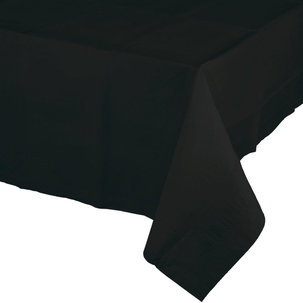 Black Plastic Table Cover