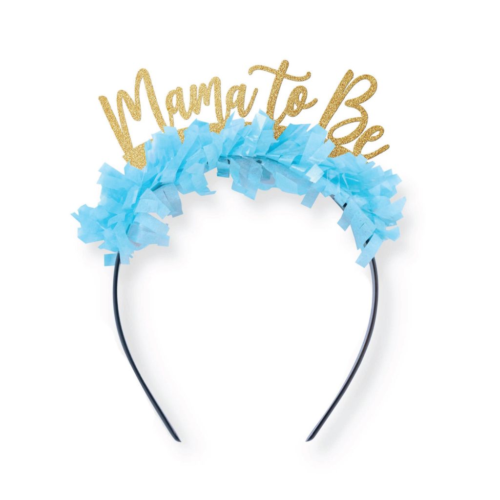 Blue Fringe Mama To Be Headband