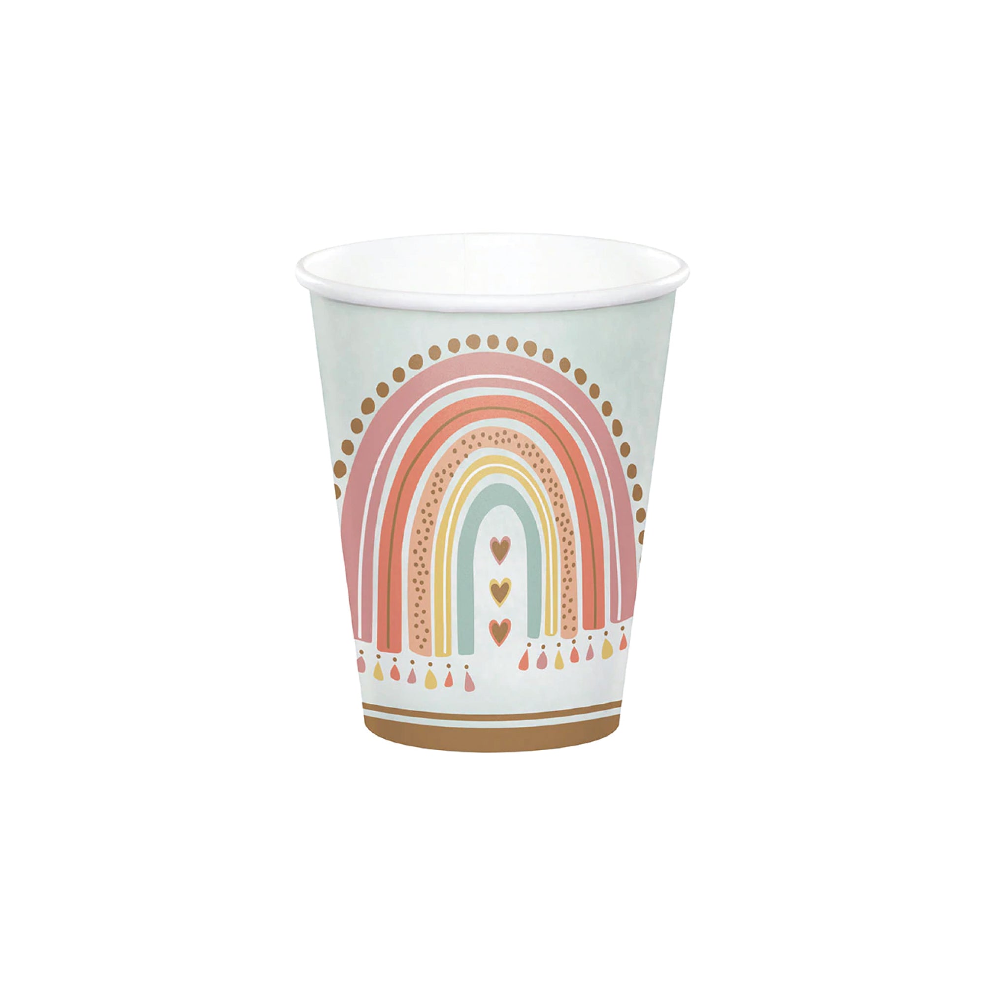 Boho Rainbow Paper Cups 8ct