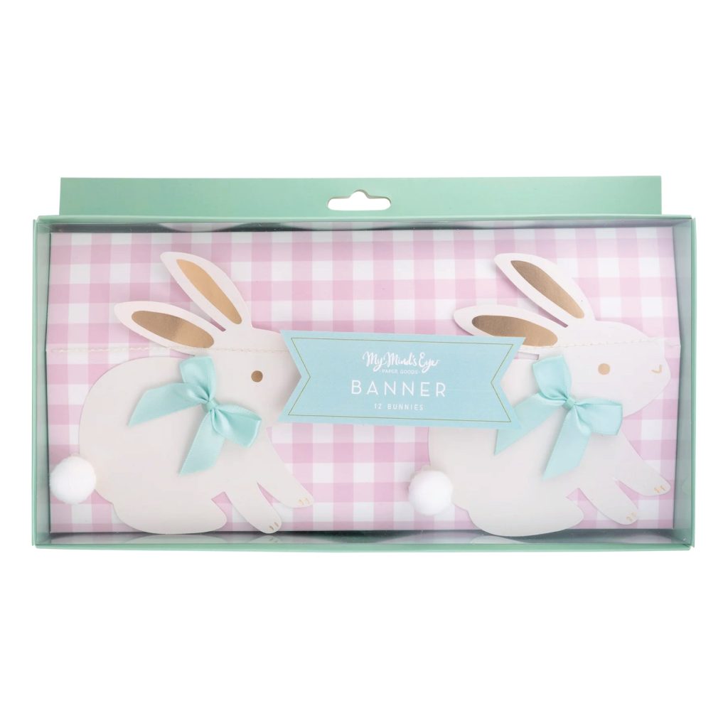 Bunnies With Bows Garland 6ft