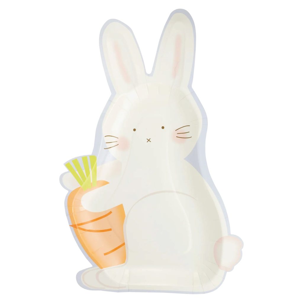 Bunny With Carrot Lunch Plates 8ct