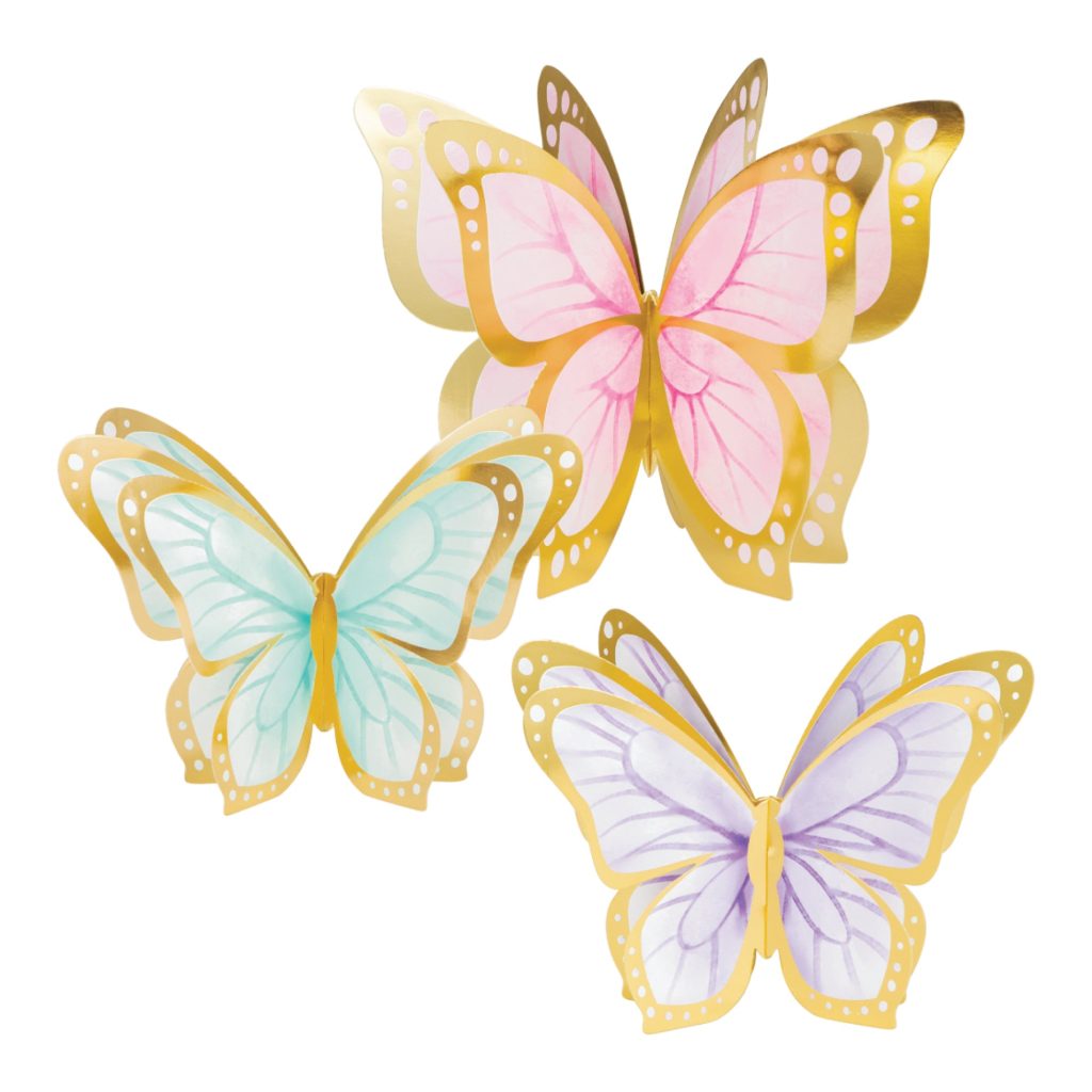 3D Butterfly Centerpieces 3ct