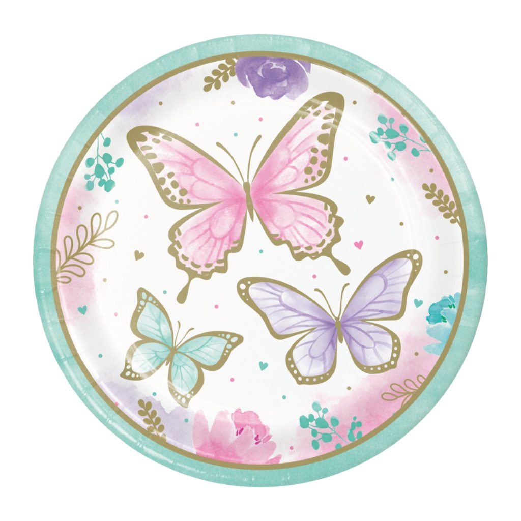 Butterfly Lunch Plates 8ct