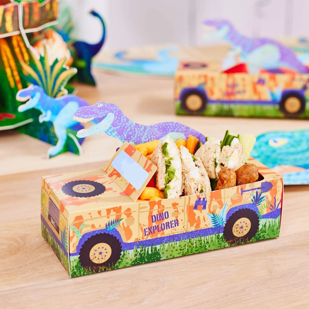 Dinosaur Explorer Paper Food Trays 4ct