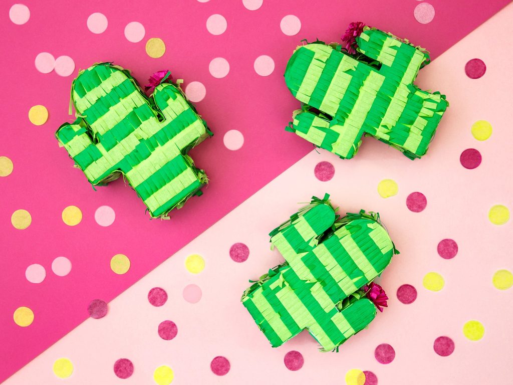 Mini Cactus Piñata Party Favor