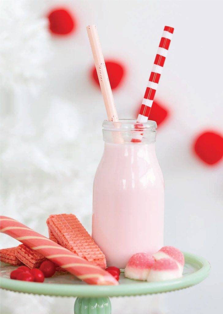 Candy Cane Plastic Straws 12ct