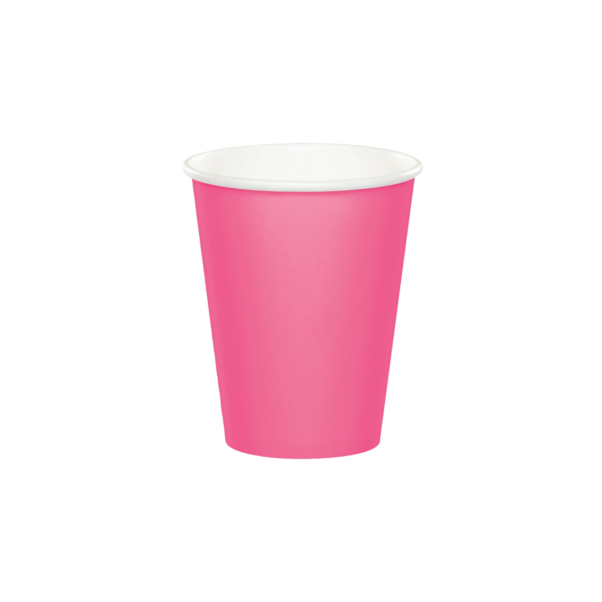 Candy Pink Paper Cups 8ct