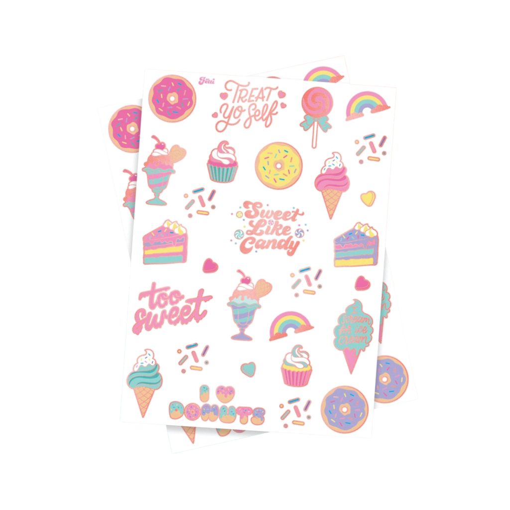 Too Sweet Temporary Tattoo Sheets 2ct