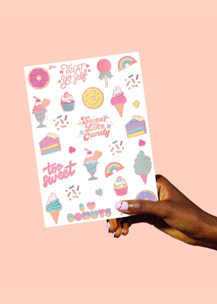 Too Sweet Temporary Tattoo Sheets 2ct