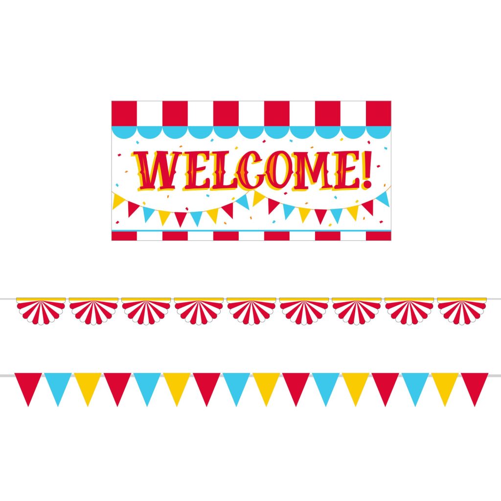 Carnival Welcome Sign & Banners Set 3ct