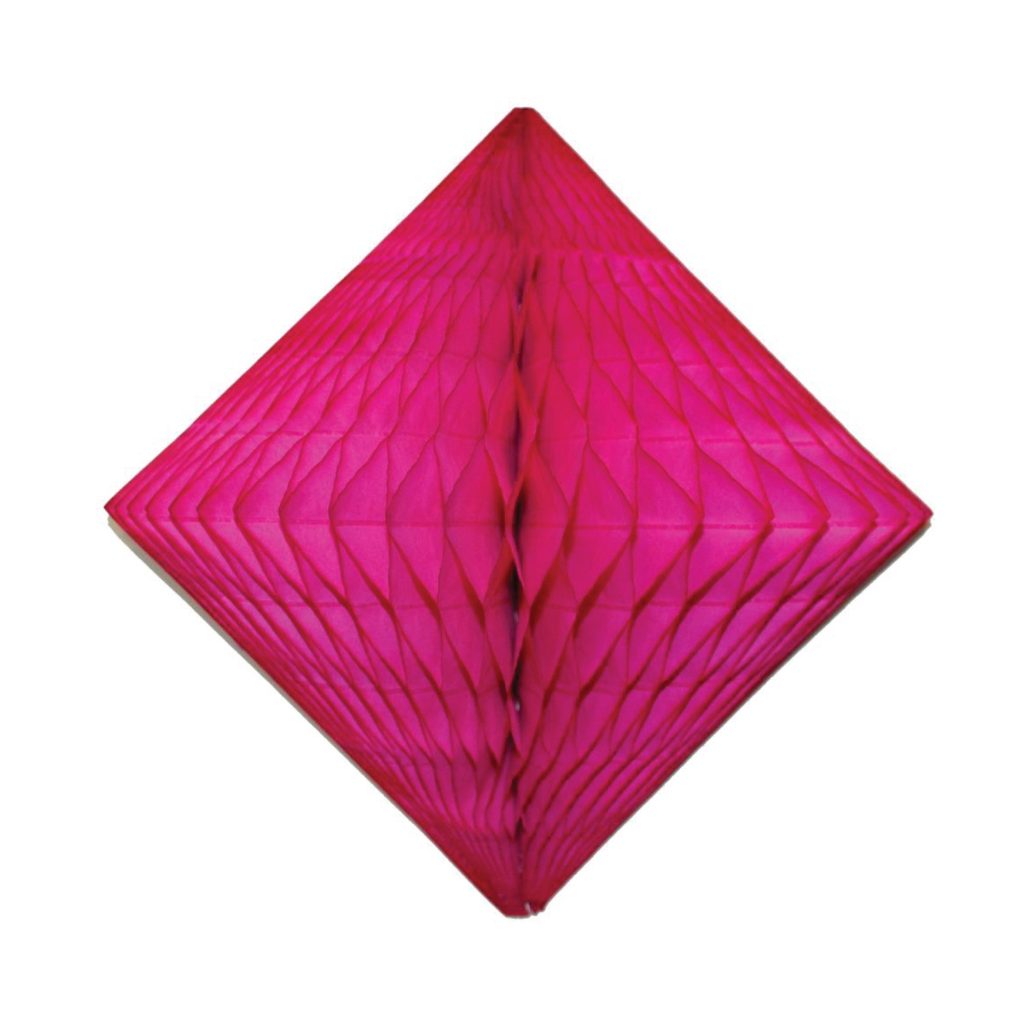 Cerise Honeycomb Diamond 12in