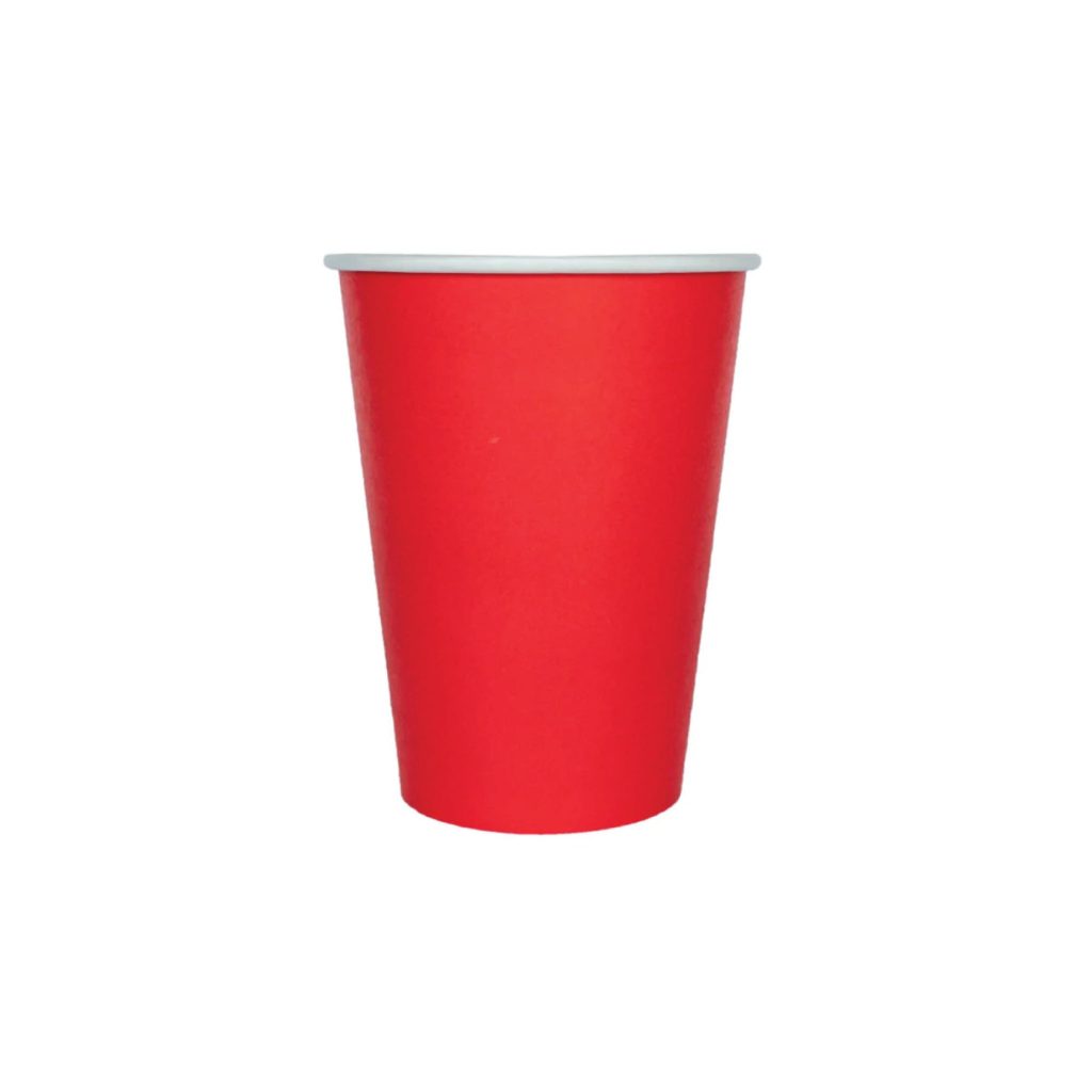 Cherry Red Paper Cups 8ct