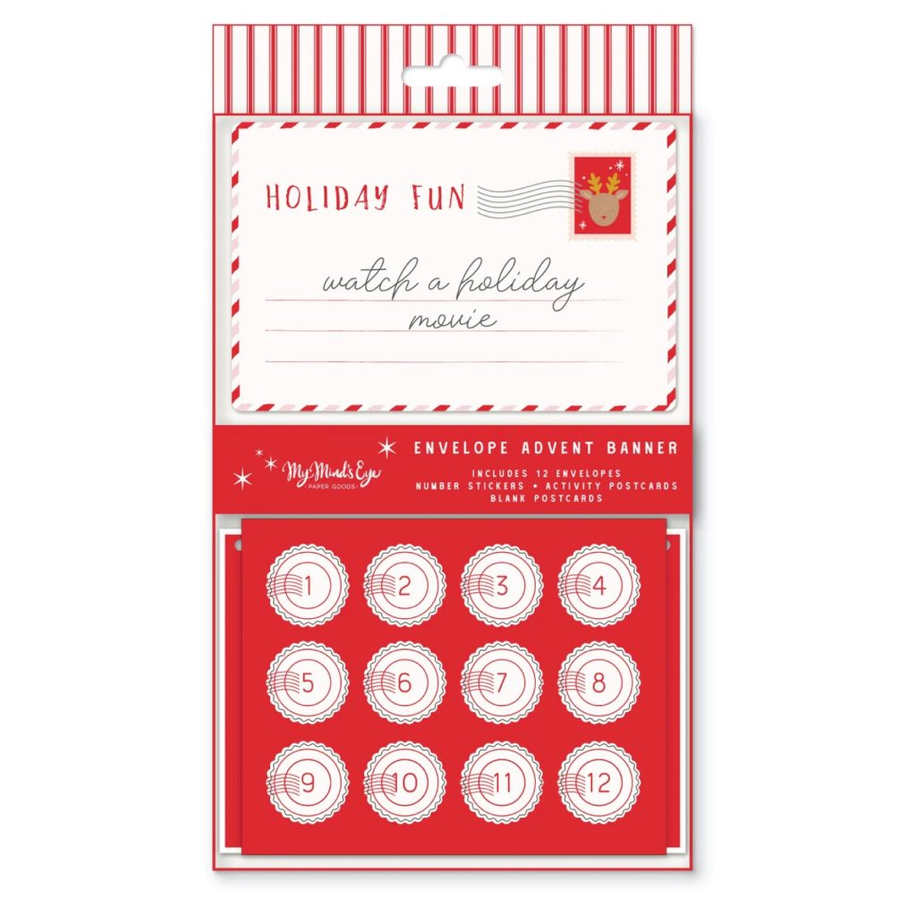 Christmas Advent Calendar Envelope Banner