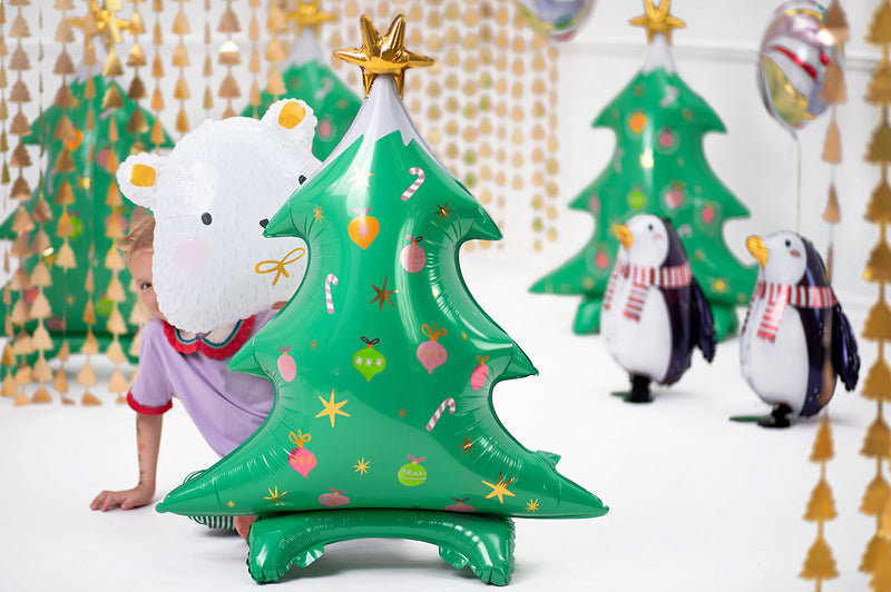 Standing Christmas Tree Balloon 37in