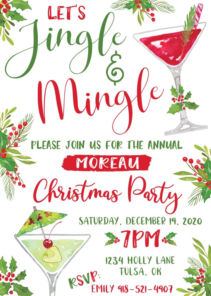 Jingle & Mingle Christmas Party Invitation