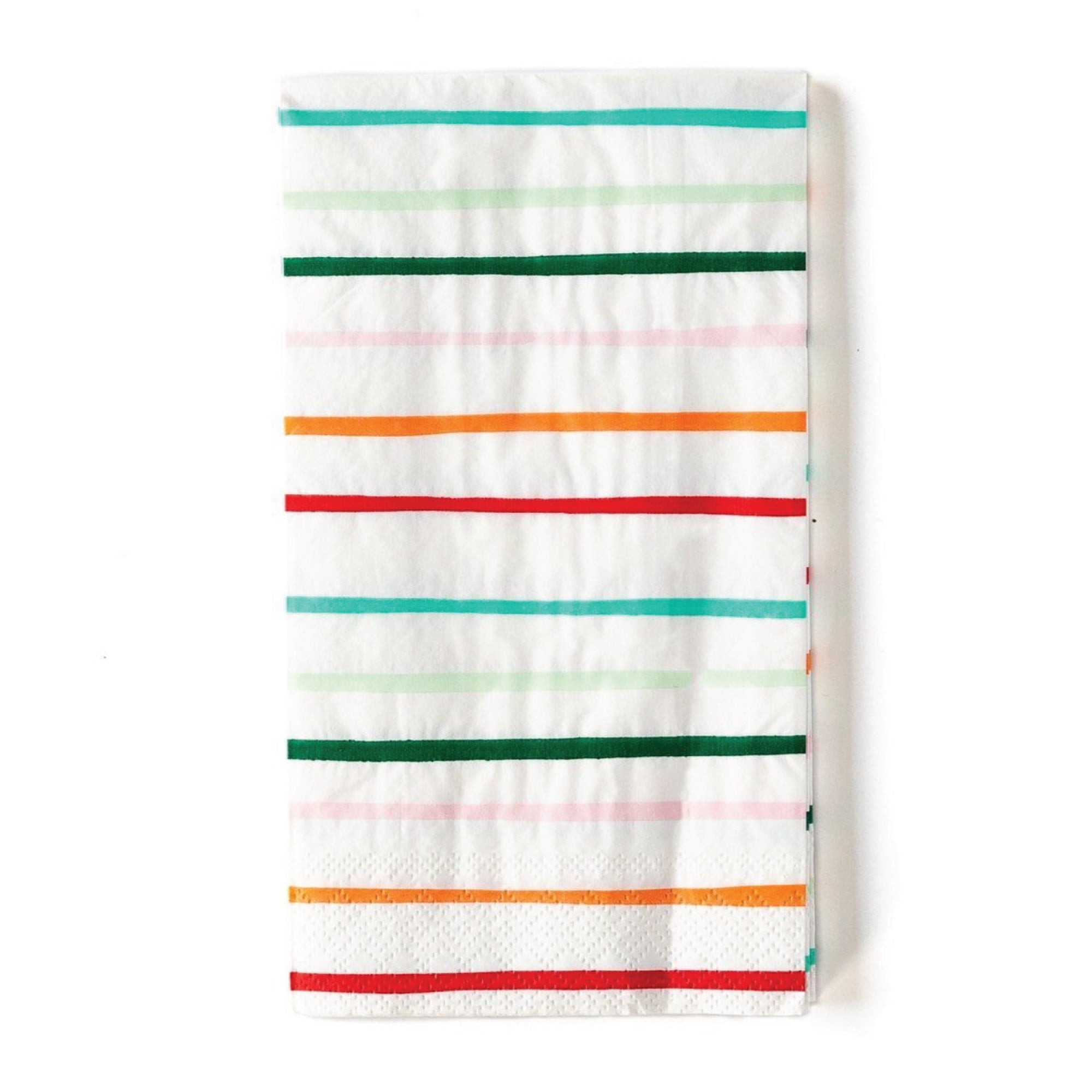 Festive Colorful Striped Dinner Napkins 24ct