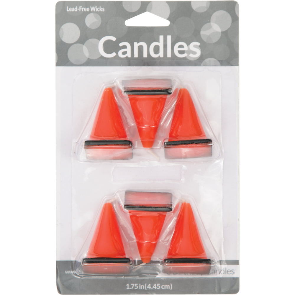 Construction Cone Candles 6ct