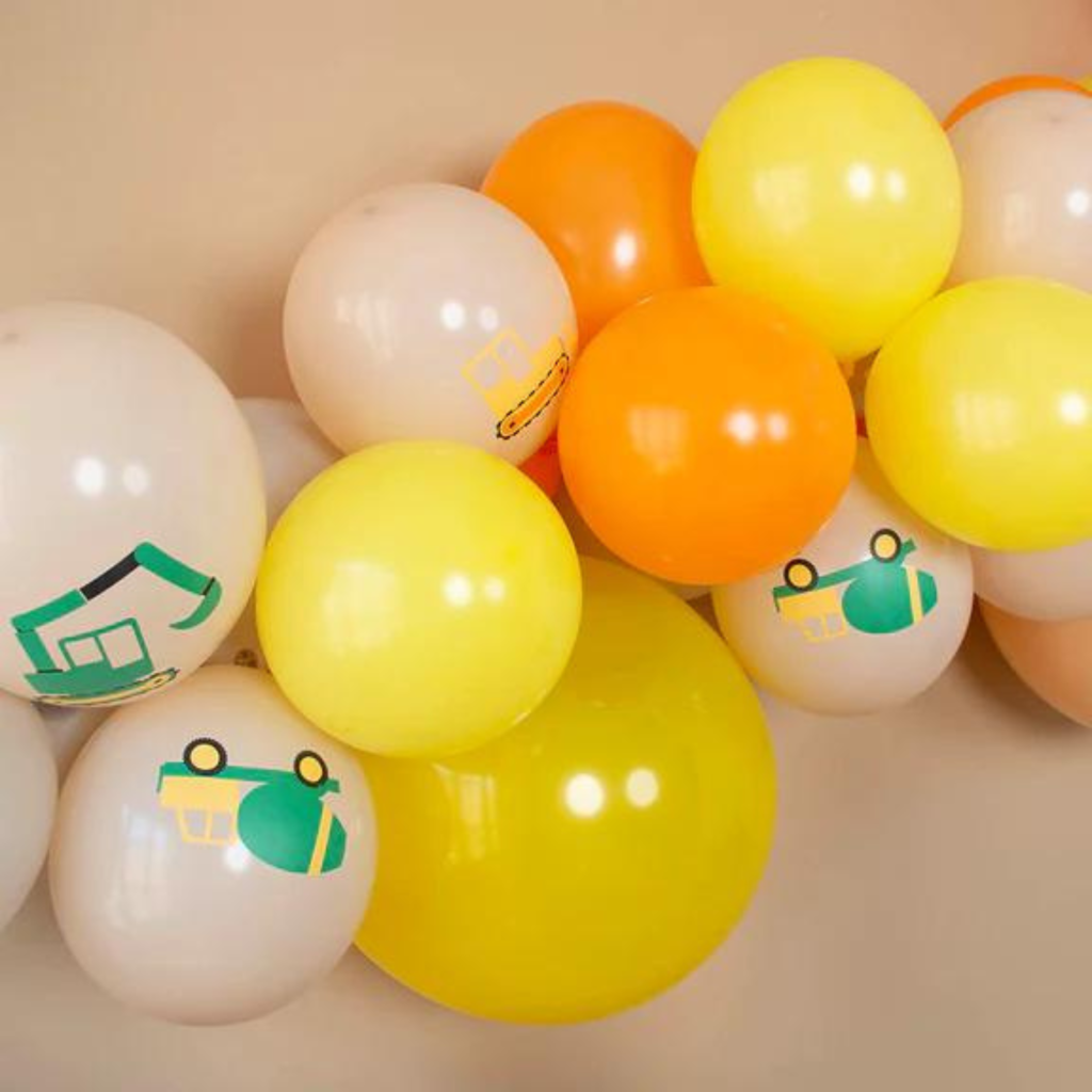 Construction Site Latex Balloons 5ct