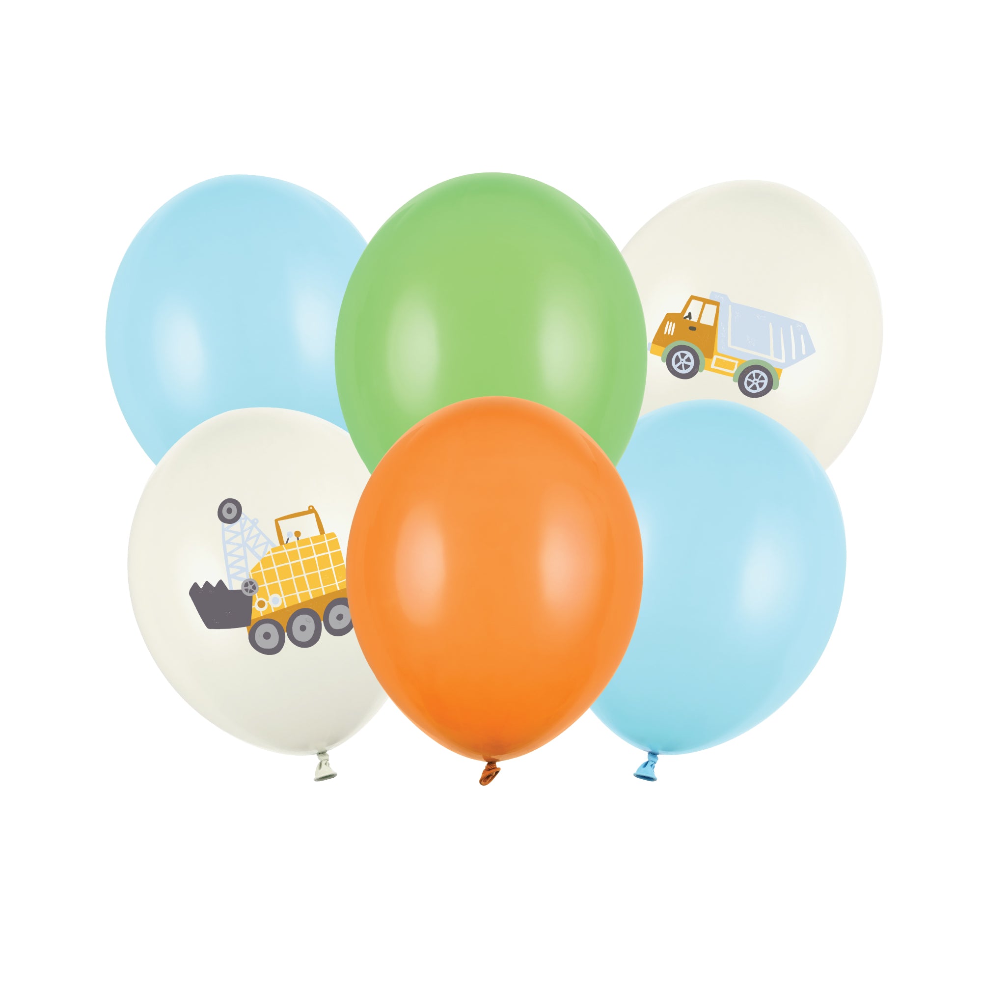 Construction Party Latex Balloons 6ct