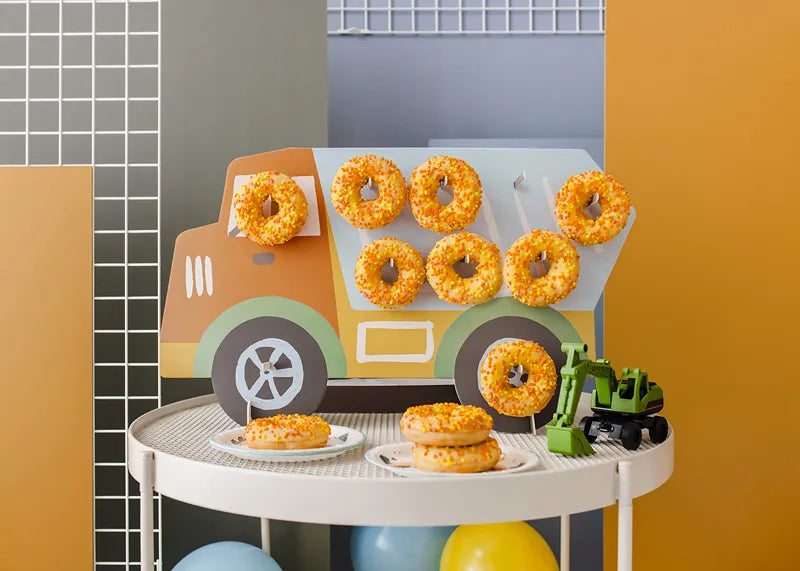 Construction Party Donut Wall