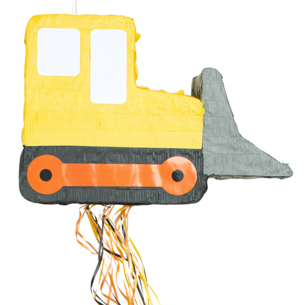 Pull String Construction Vehicle Piñata