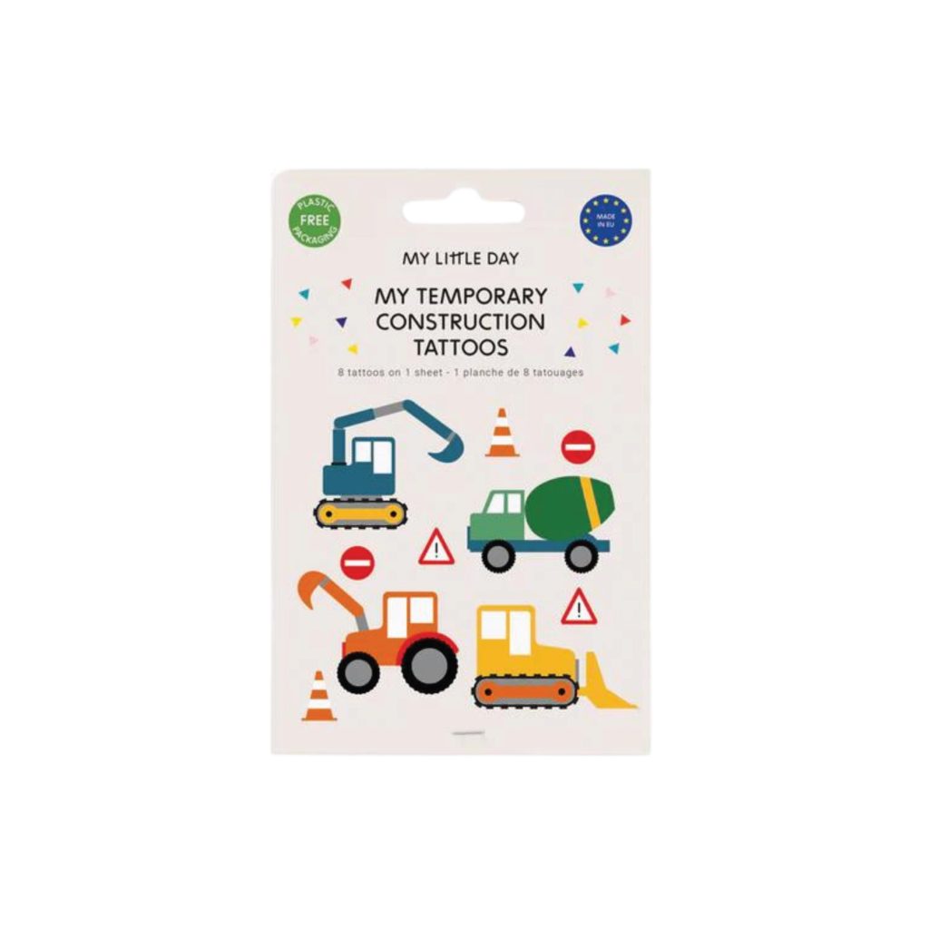 Construction Site Temporary Tattoos 8ct