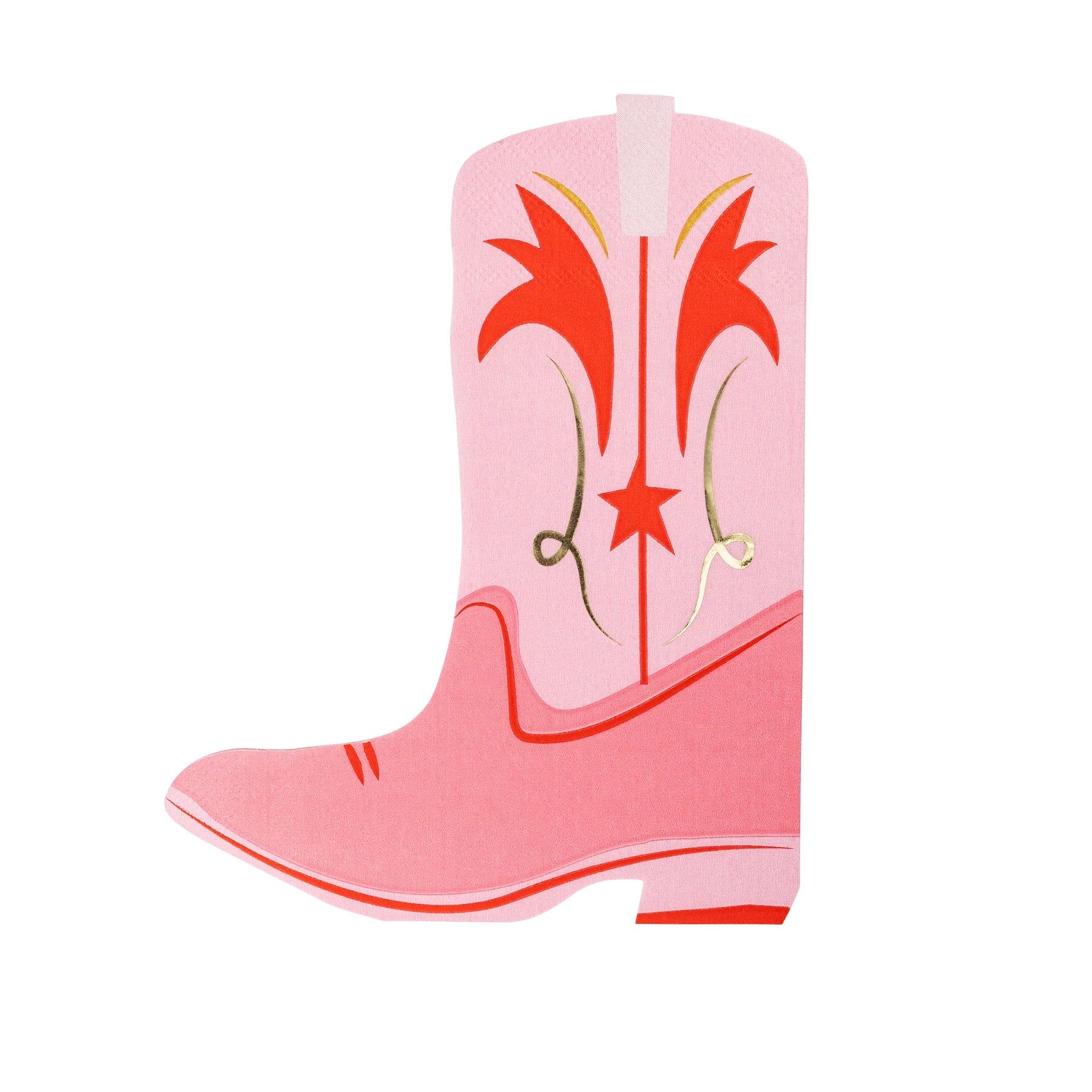 Pink Cowgirl Boot Lunch Napkins 18ct