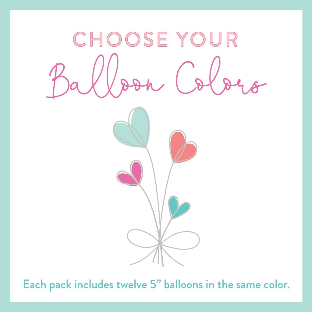 5″ Small Latex Balloons Pack Of 12 – Choose Your Color