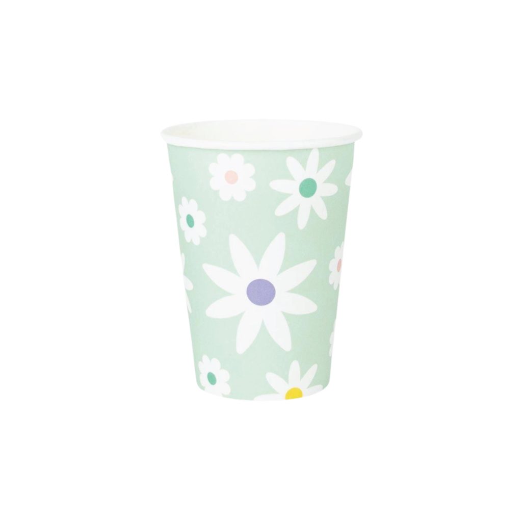 Spring Daisies Paper Cups 8ct