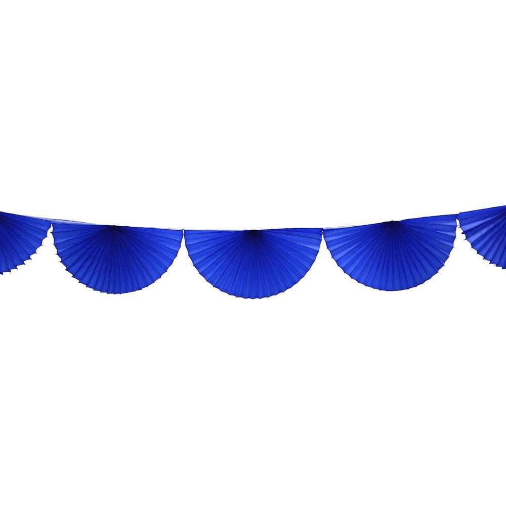 Dark Blue Bunting Fan Garland 10ft