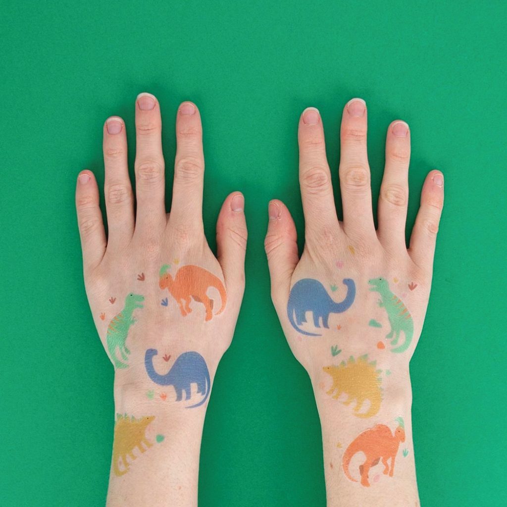 Dino Party Temporary Tattoos 8ct