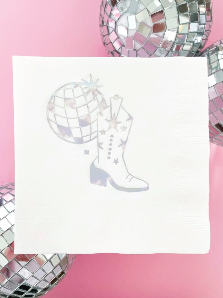 Disco Cowgirl Dessert Napkins 20ct