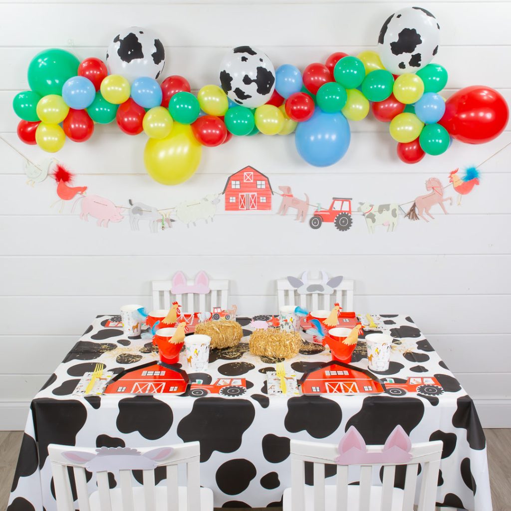 On The Farm Cow Print Balloon Garland Kit 6ft.