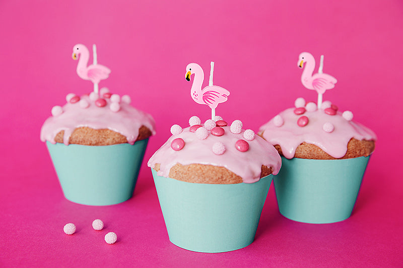 Pink Flamingo Party Candles