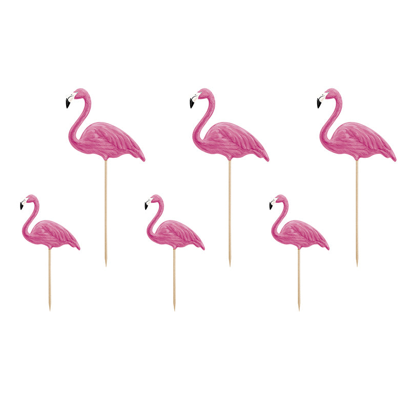 Pink Flamingo Cake Toppers