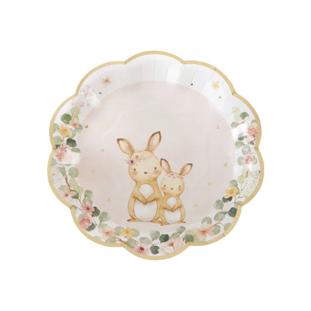 Floral Woodland Animals Dessert Plates 16ct