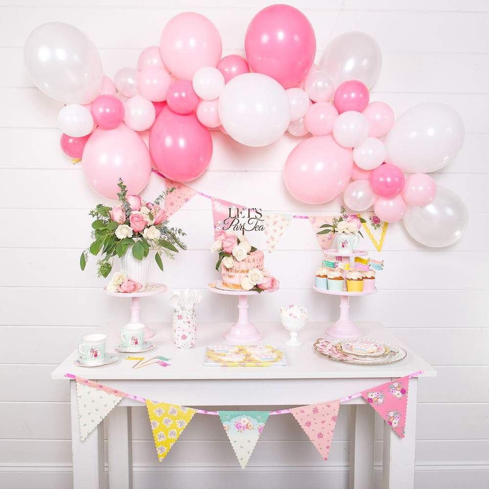 Pink & White Balloon Garland Kit – 6ft.