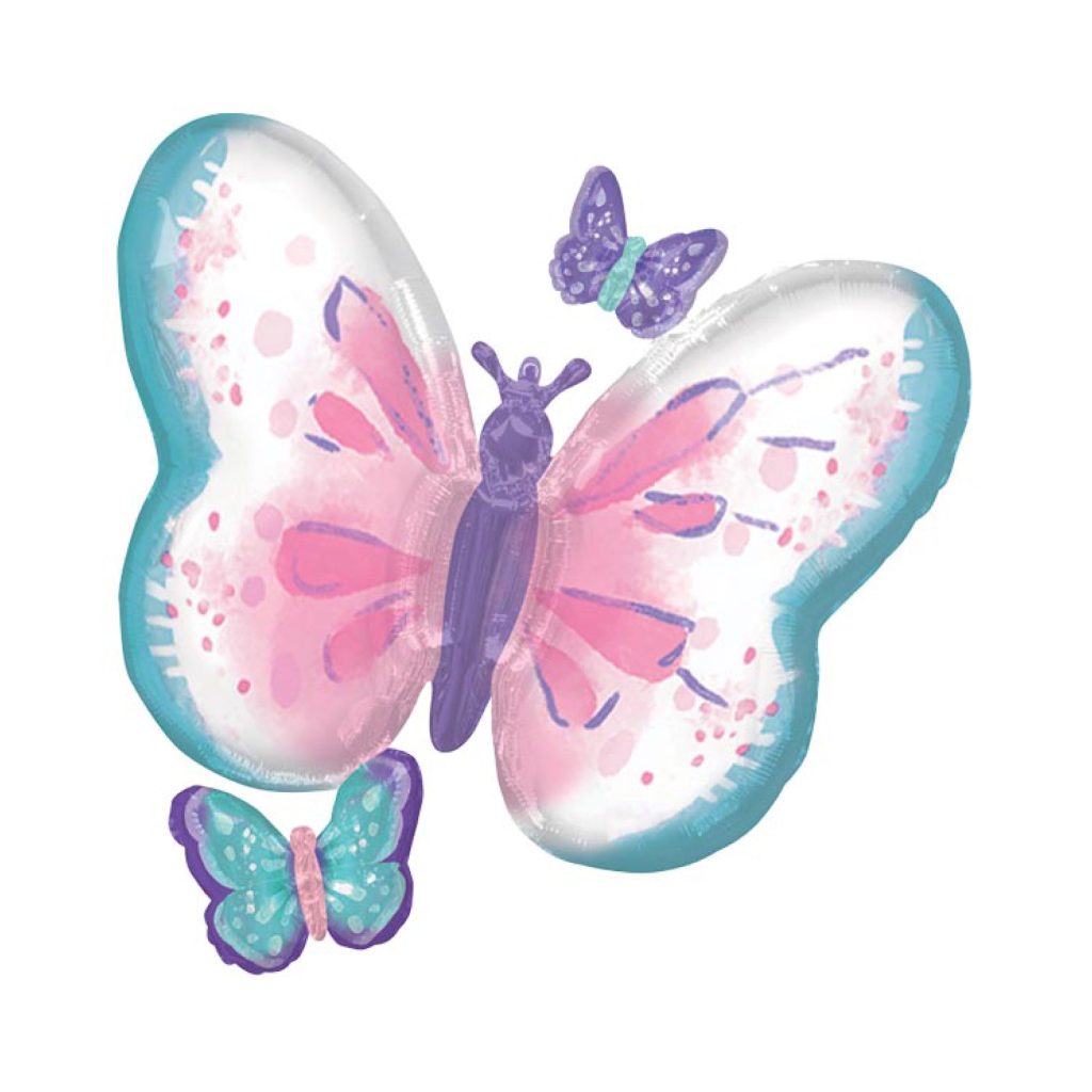 Cluster Flutter Butterfly Foil Balloon 29in