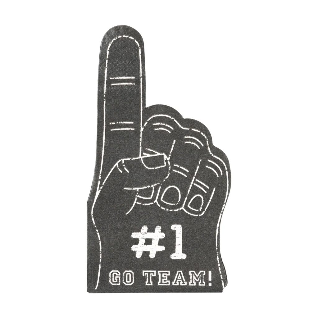 Go Team #1 Foam Finger Lunch Napkins 24ct