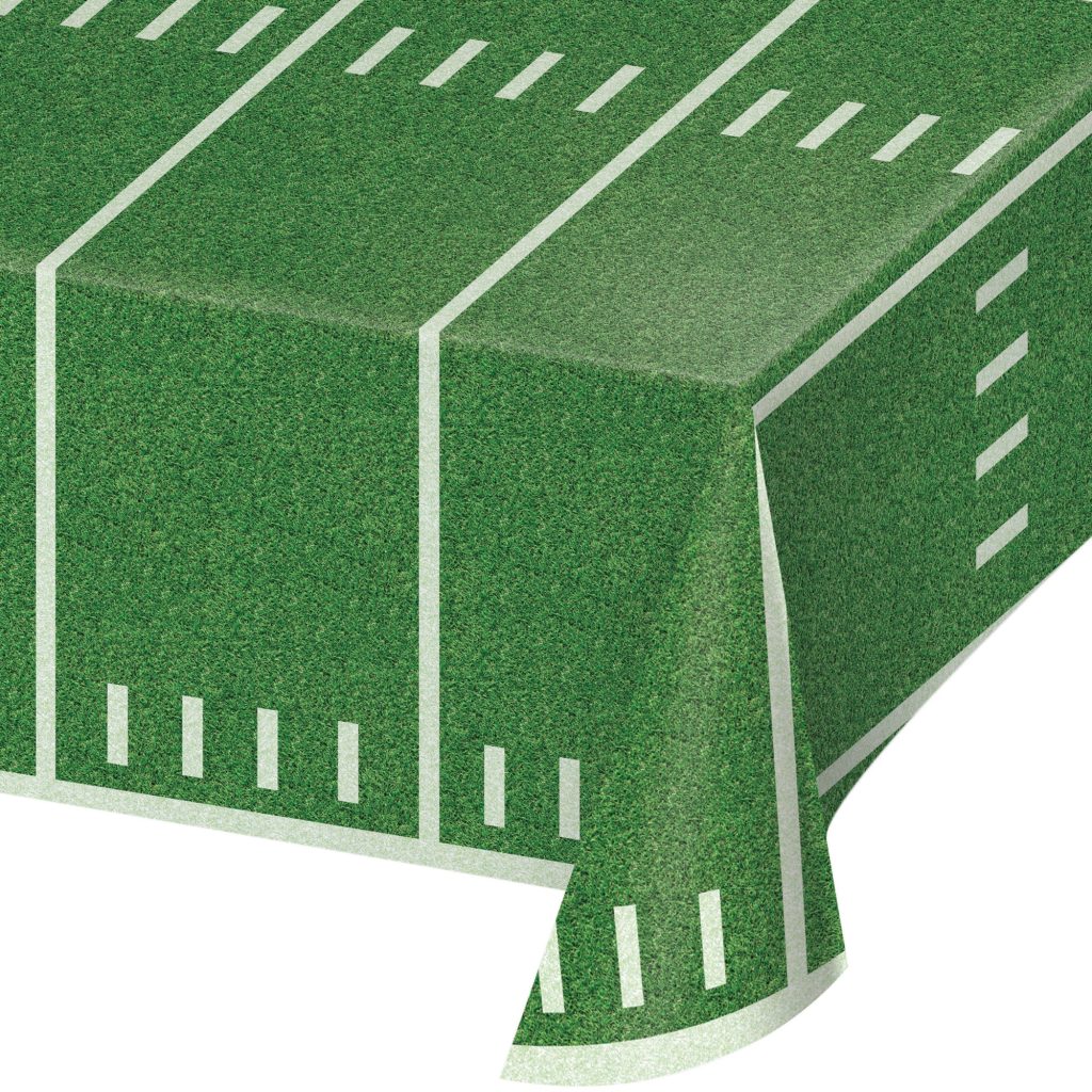 Football Field Plastic Table Cover