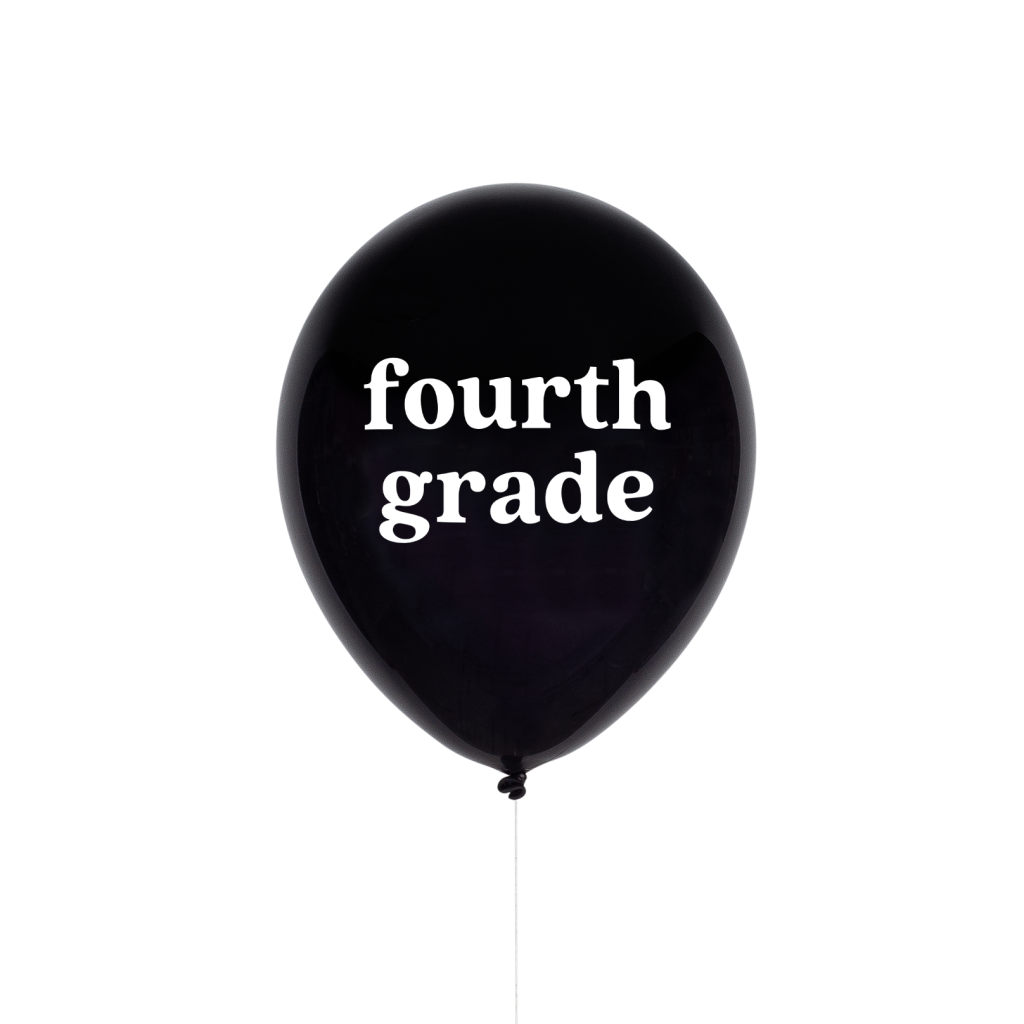 Fourth Grade School Balloon 11in